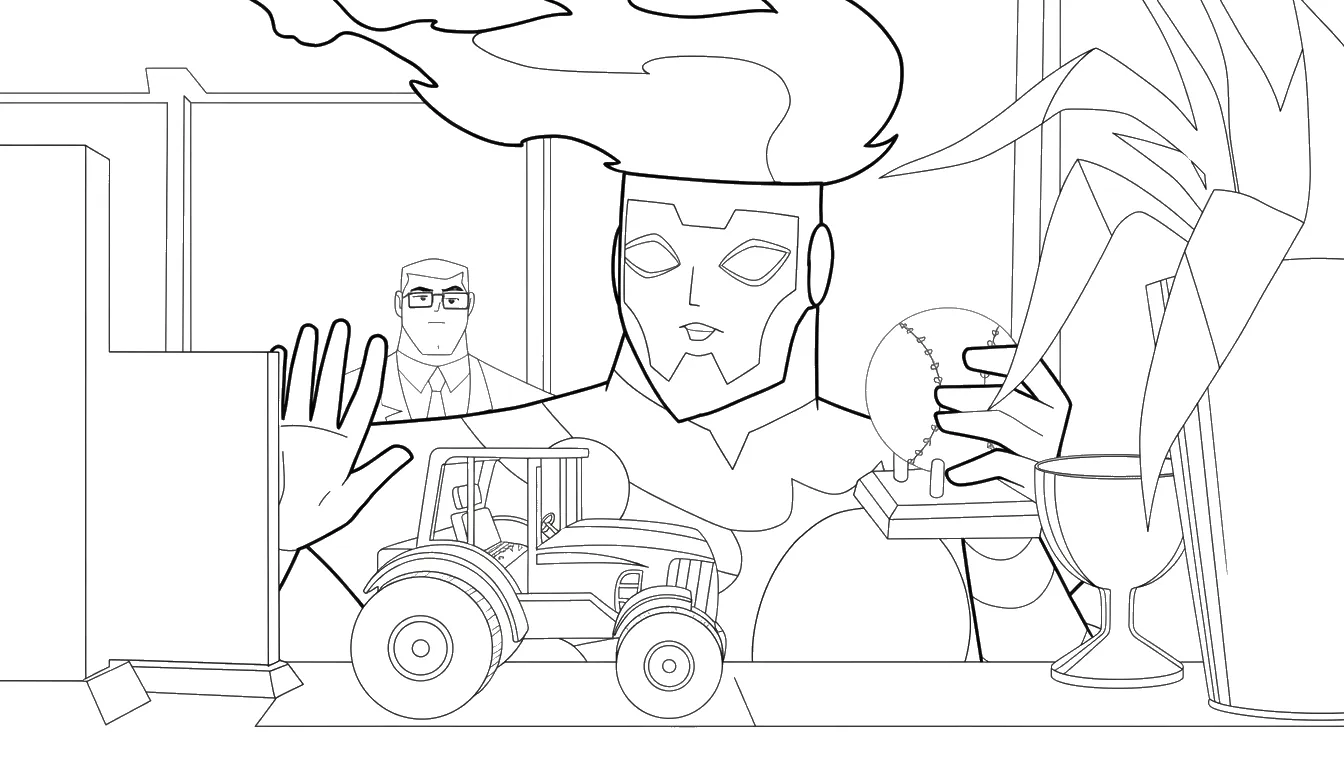 coloriage Justice League de pour enfants