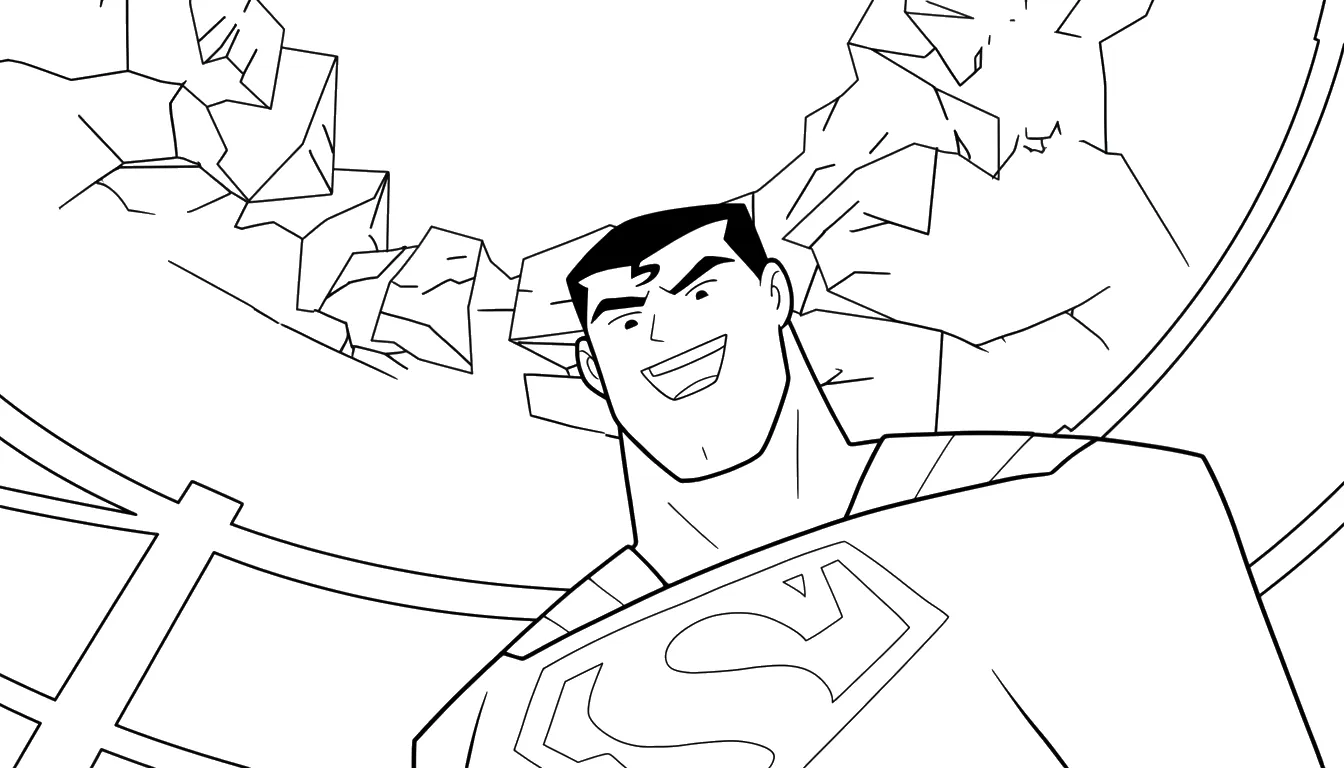 coloriage Justice League et découpage à imprimer 1