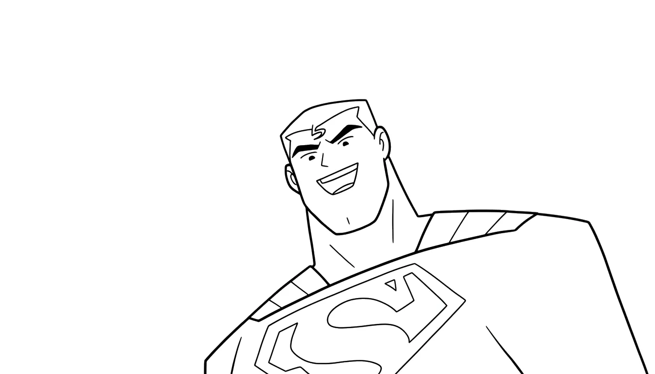 coloriage Justice League à imprimer pour enfant de 4 ans