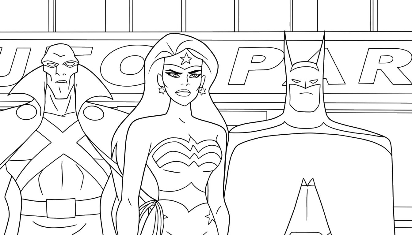 coloriage Justice League et dessins 1