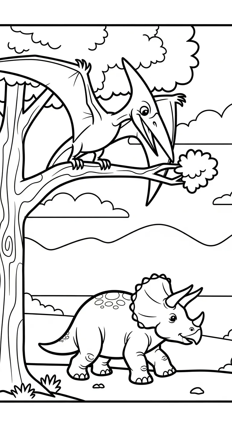 coloriage Pterosaur à imprimer pour enfant de 10 ans