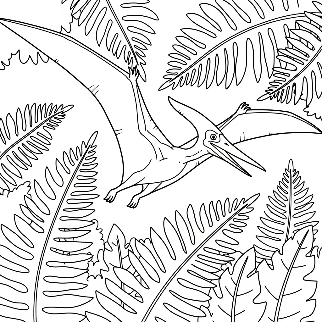 coloriage Pterosaur et dessins