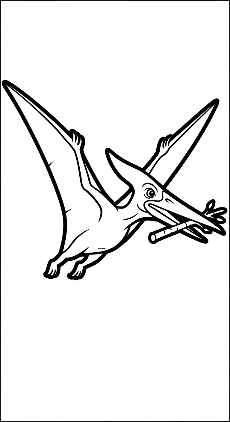 coloriage Pterosaur à imprimer pdf gratuit 2