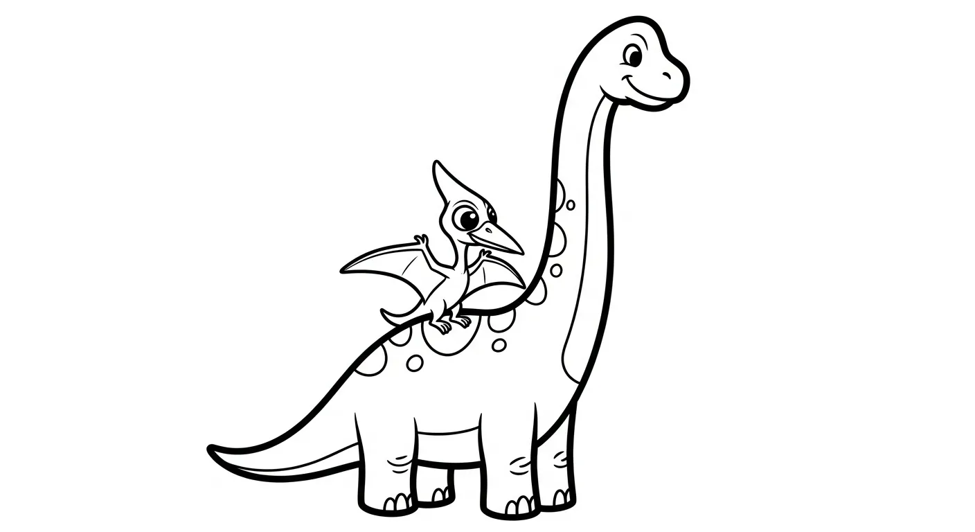coloriage Pterosaur pour enfant de à imprimer