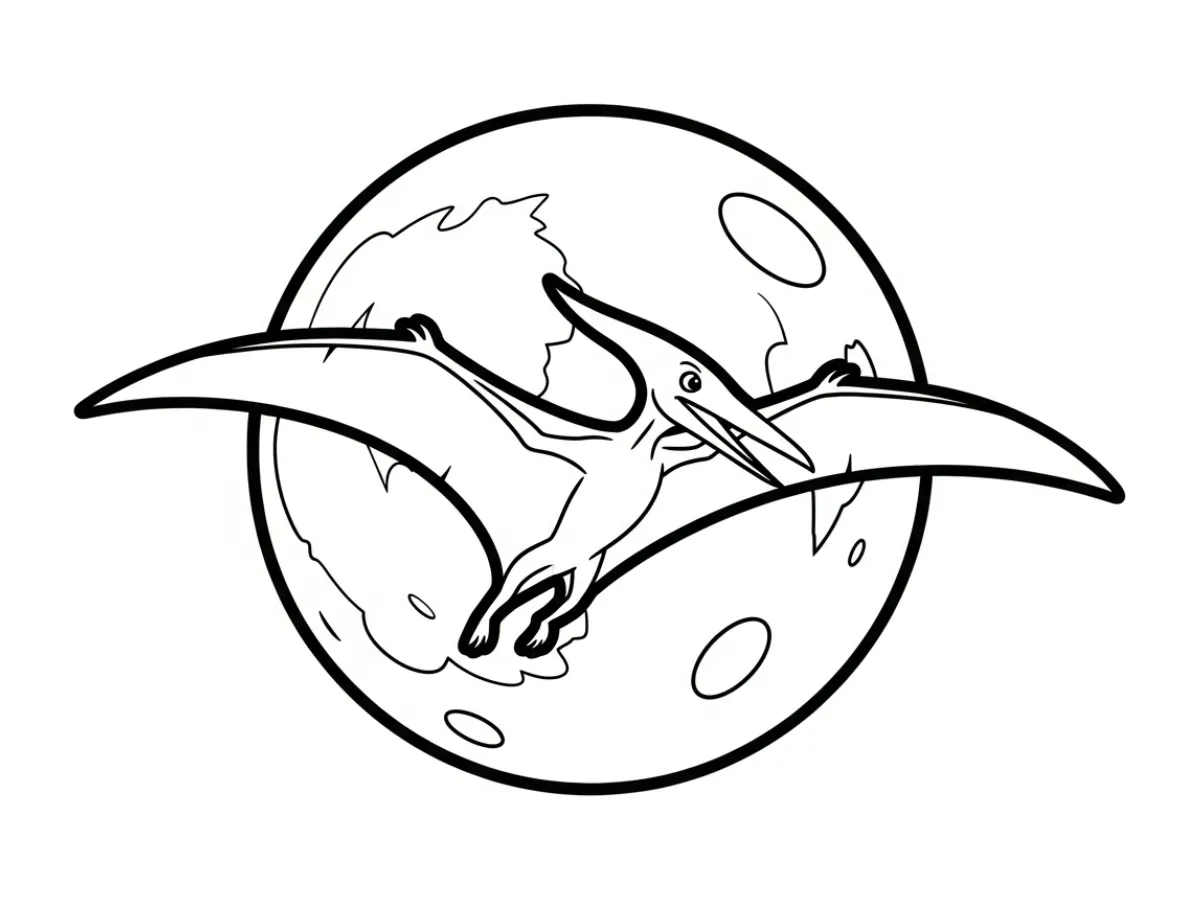 coloriage Pterosaur a imprimer