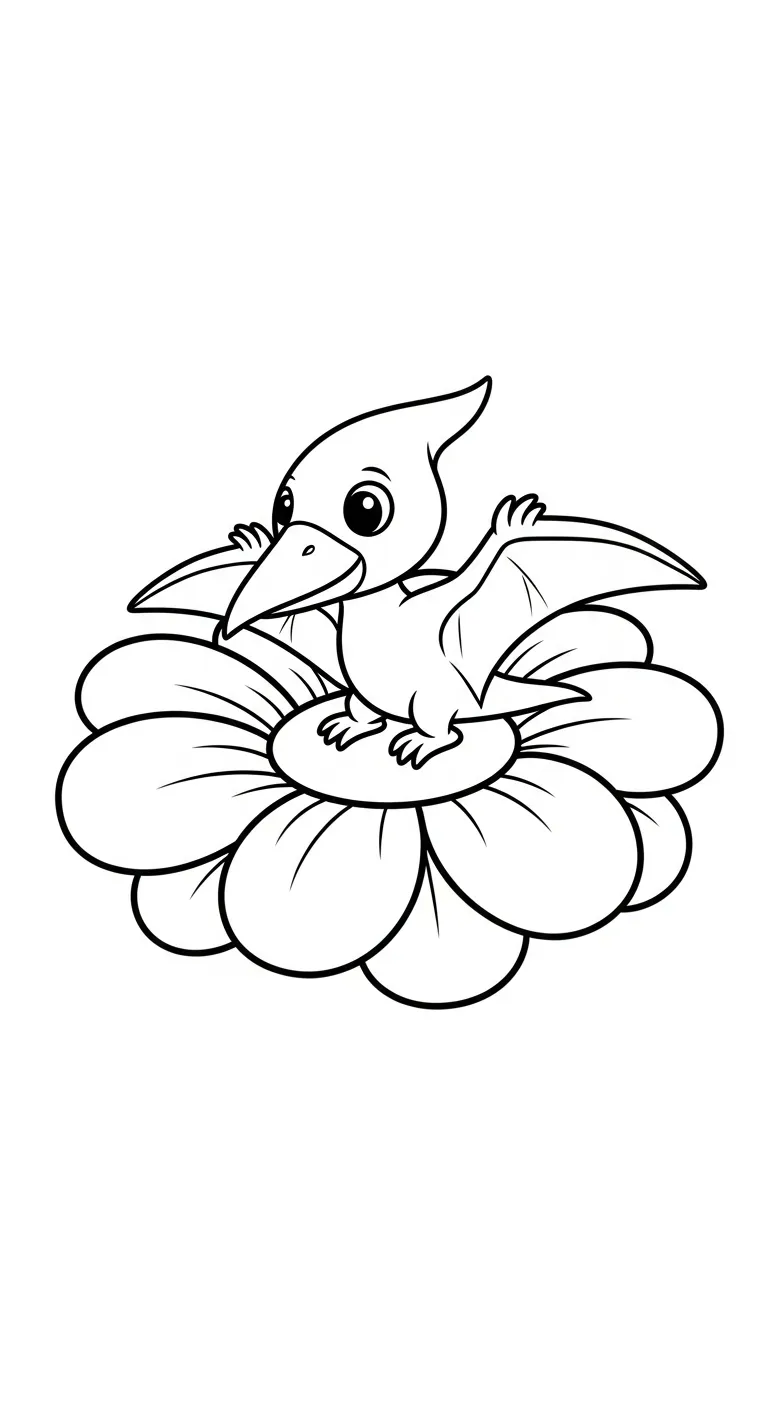 coloriage Pterosaur a colorier en ligne