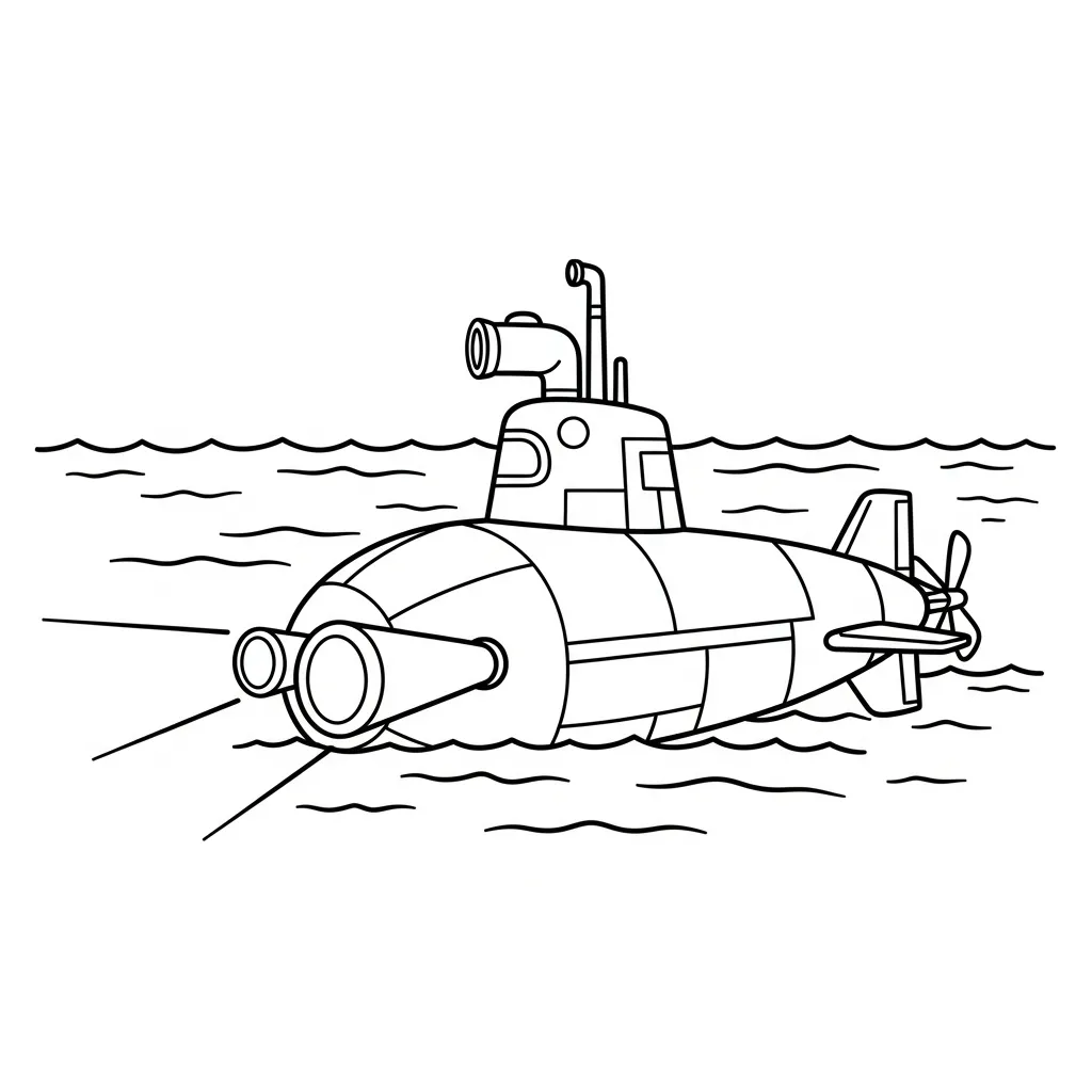 coloriage Sous marin à imprimer pour enfant de 10 ans