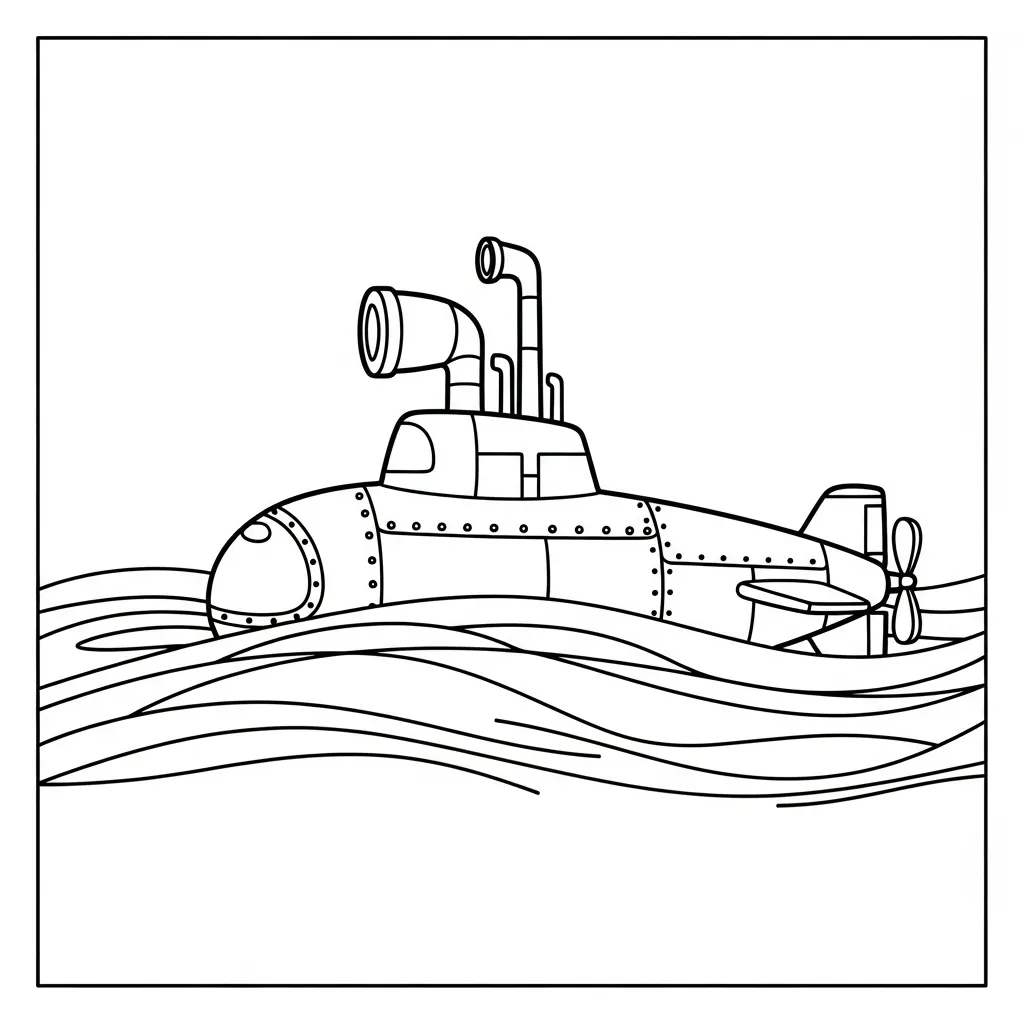 coloriage Sous marin pour enfant de 5 ans