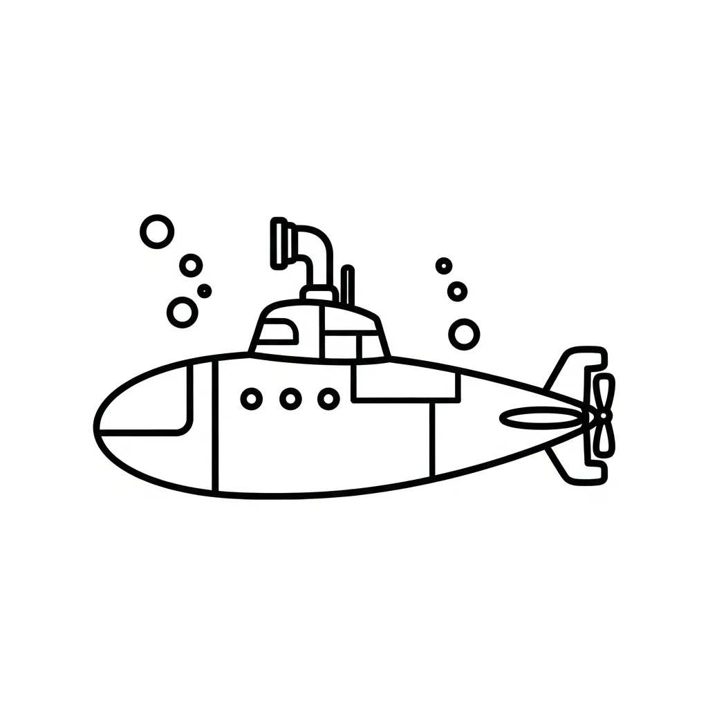 coloriage Sous marin à imprimer