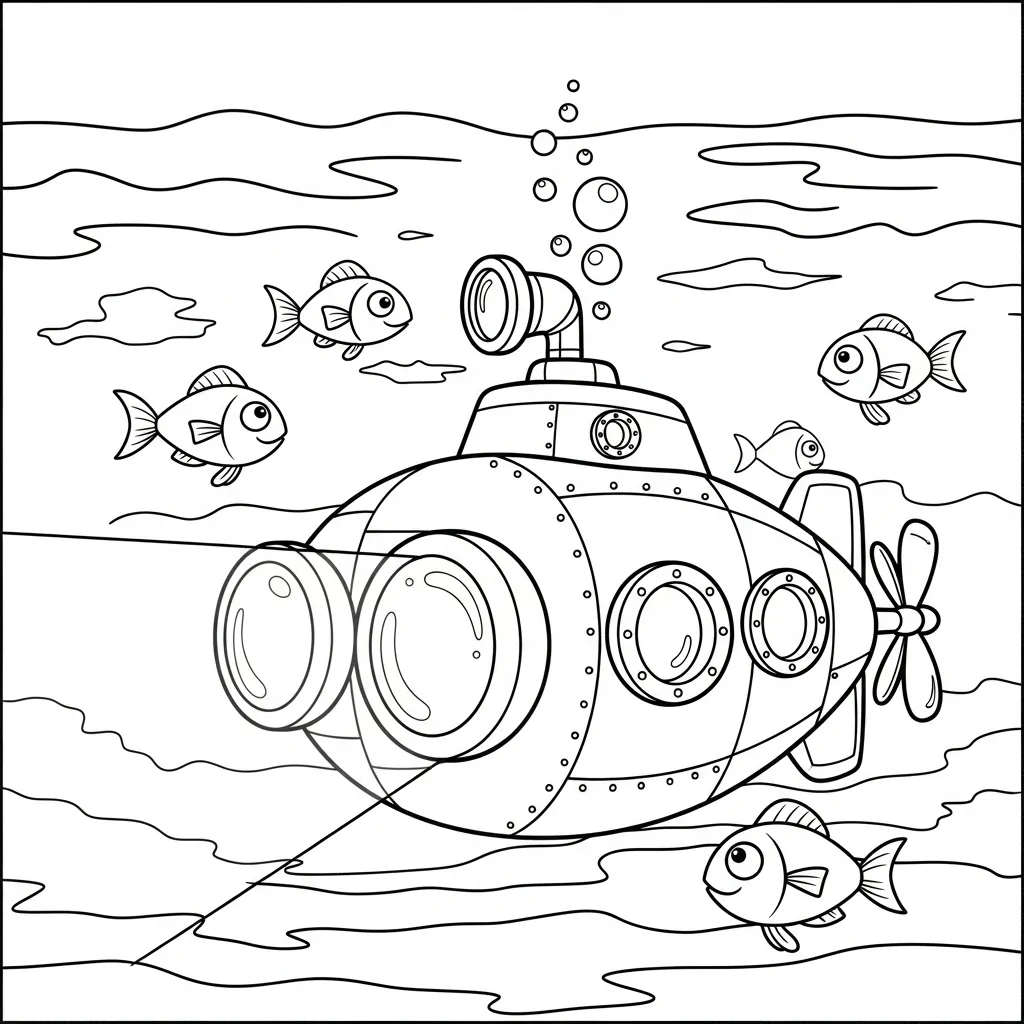coloriage Sous marin pour enfant de 10 ans