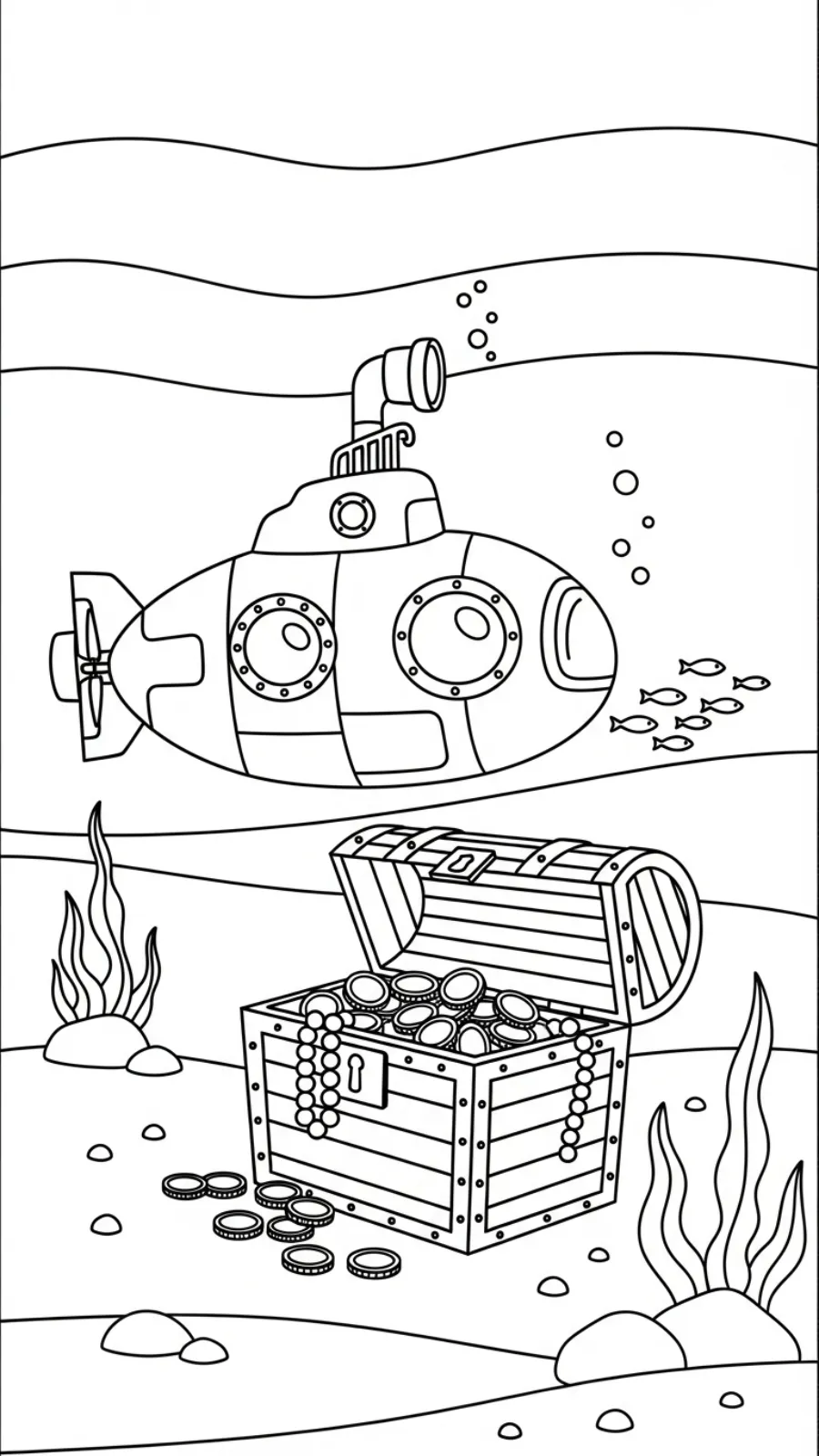 coloriage Sous marin en ligne