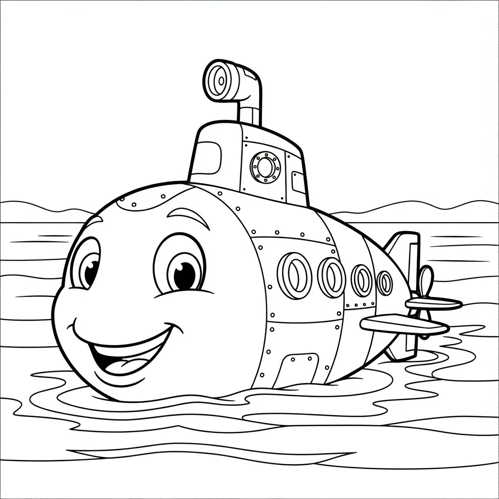 coloriage Sous marin pour enfant gratuit