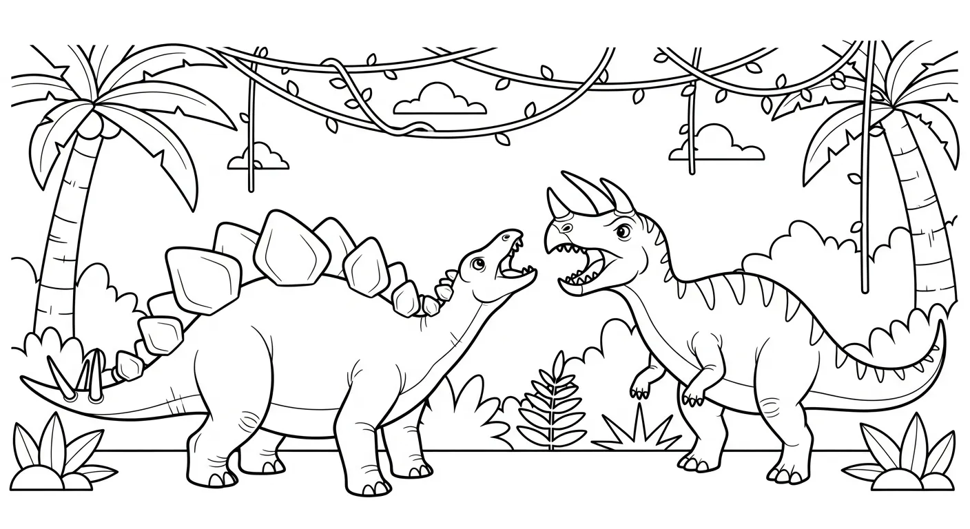 coloriage Stegosaurus à imprimer pdf