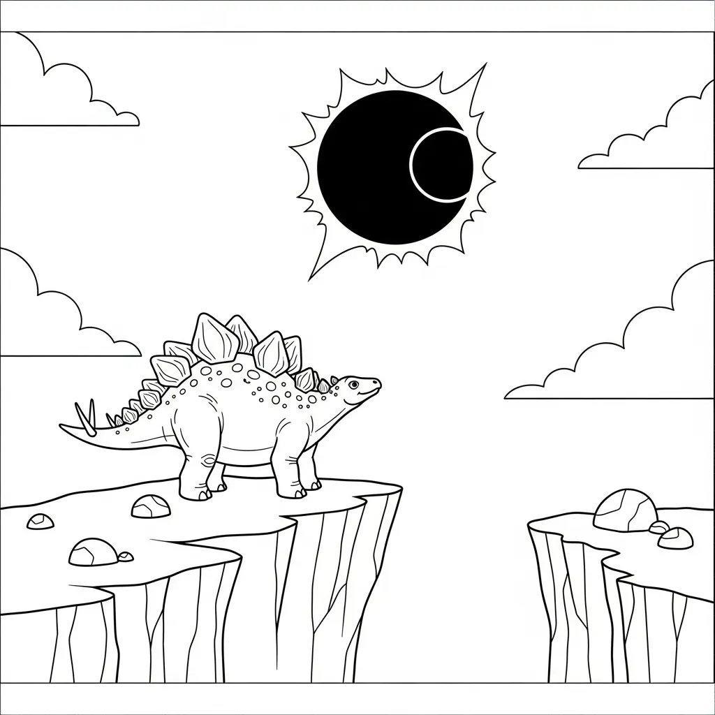 coloriage Stegosaurus en ligne pour enfant