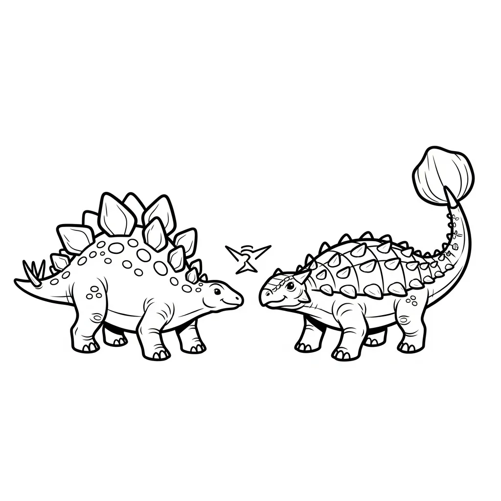coloriage Stegosaurus en ligne