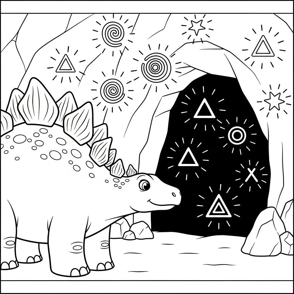 coloriage Stegosaurus a imprimer gratuitement