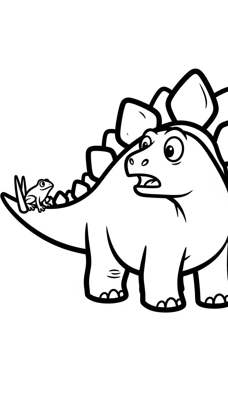 imprimer coloriage Stegosaurus