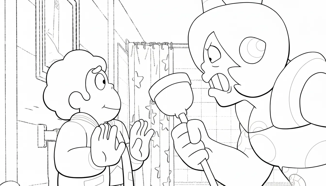 coloriage Steven Universe et apprentissage