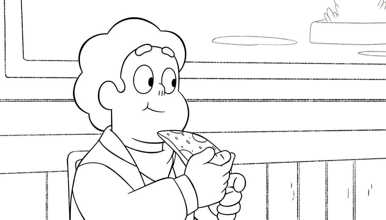 coloriage Steven Universe à imprimer pour enfant de 3 ans