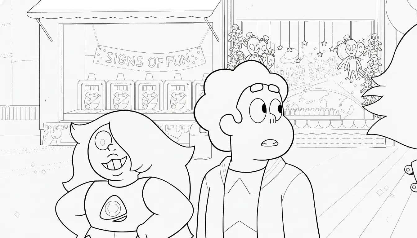 coloriage Steven Universe à imprimer pour enfant de 10 ans
