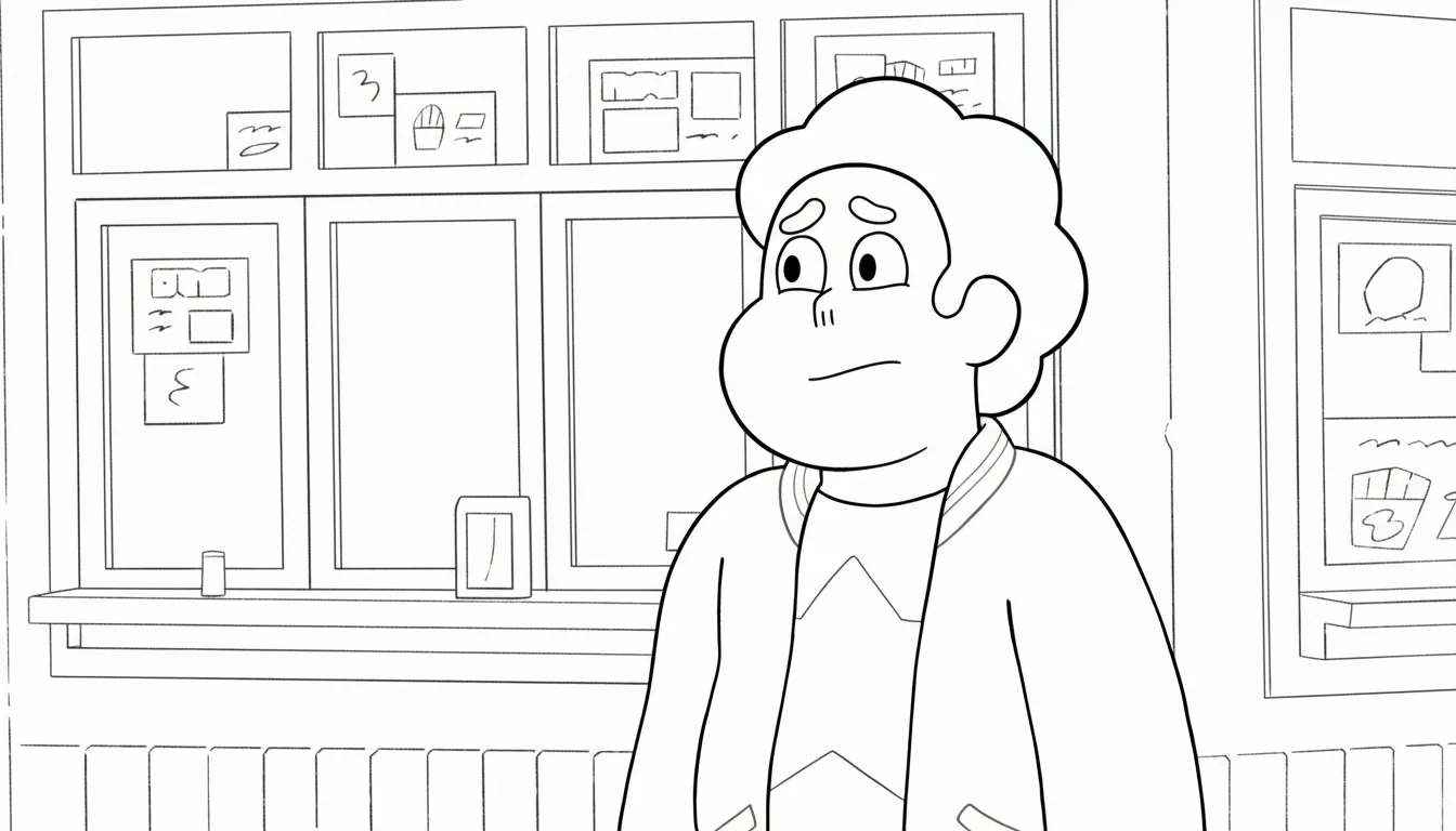 coloriage Steven Universe pour enfant de 5 ans
