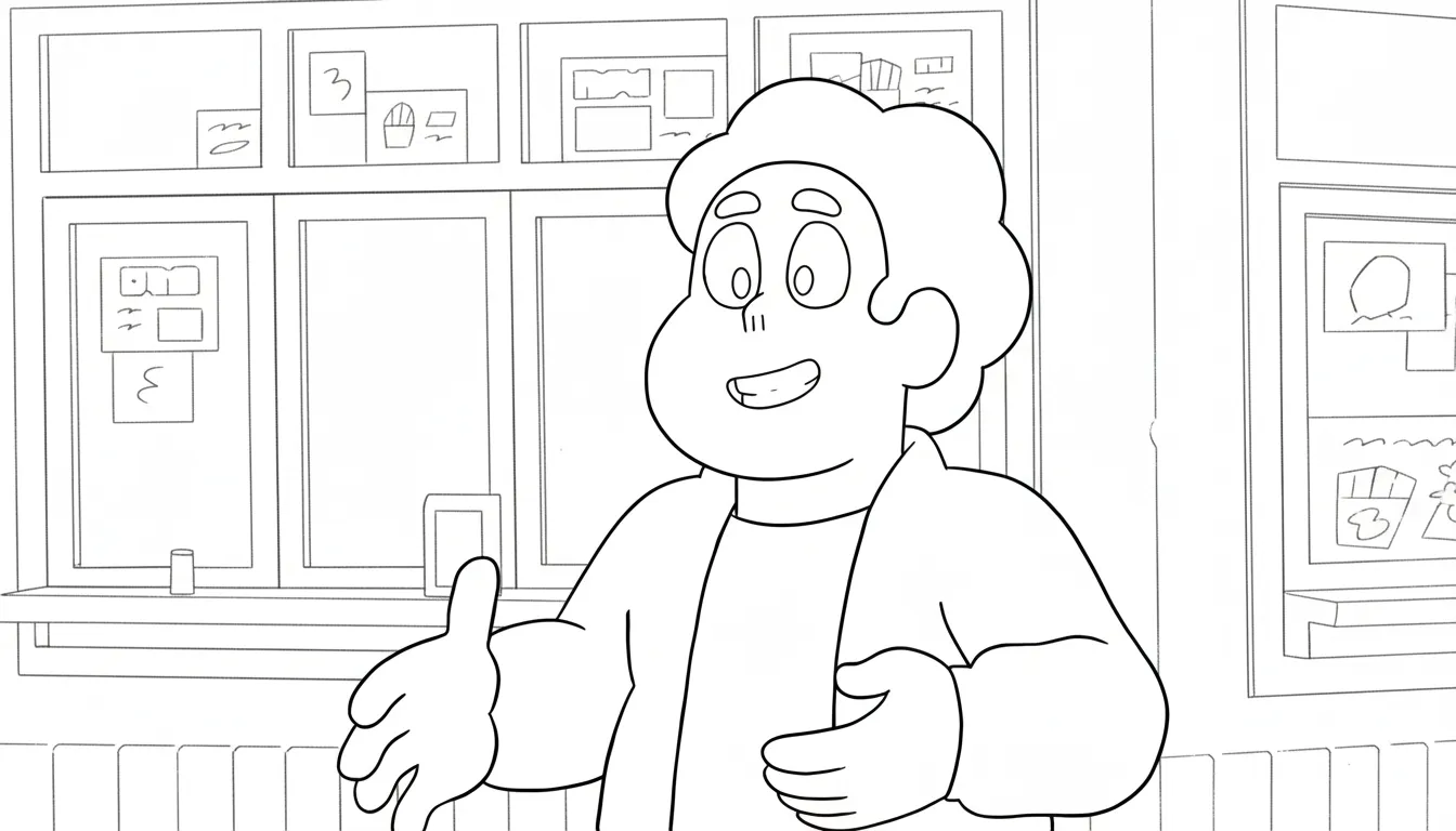 coloriage Steven Universe à imprimer gratuitement 1