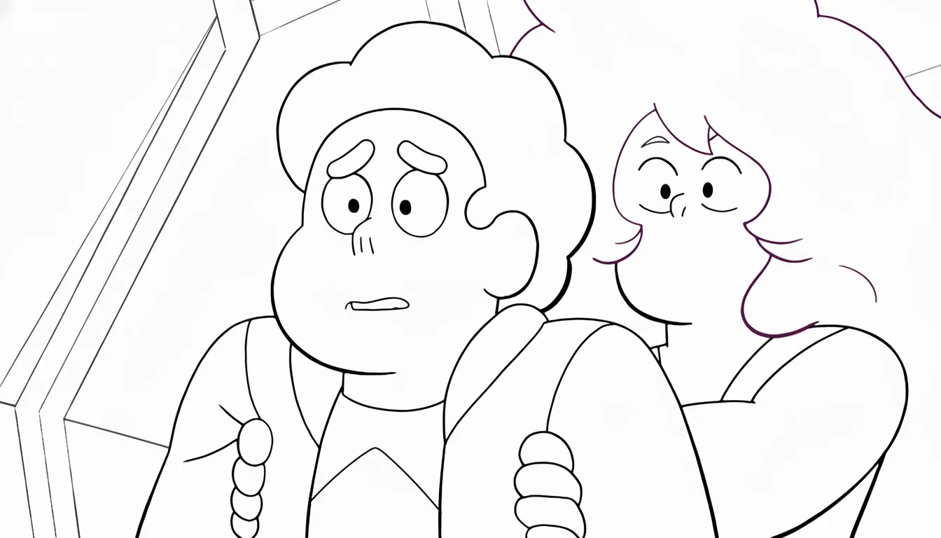 coloriage Steven Universe et decoupage a imprimer gratuit