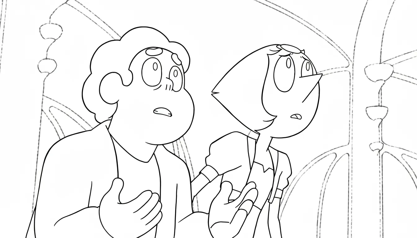 coloriage Steven Universe à imprimer pour enfant de 8 ans