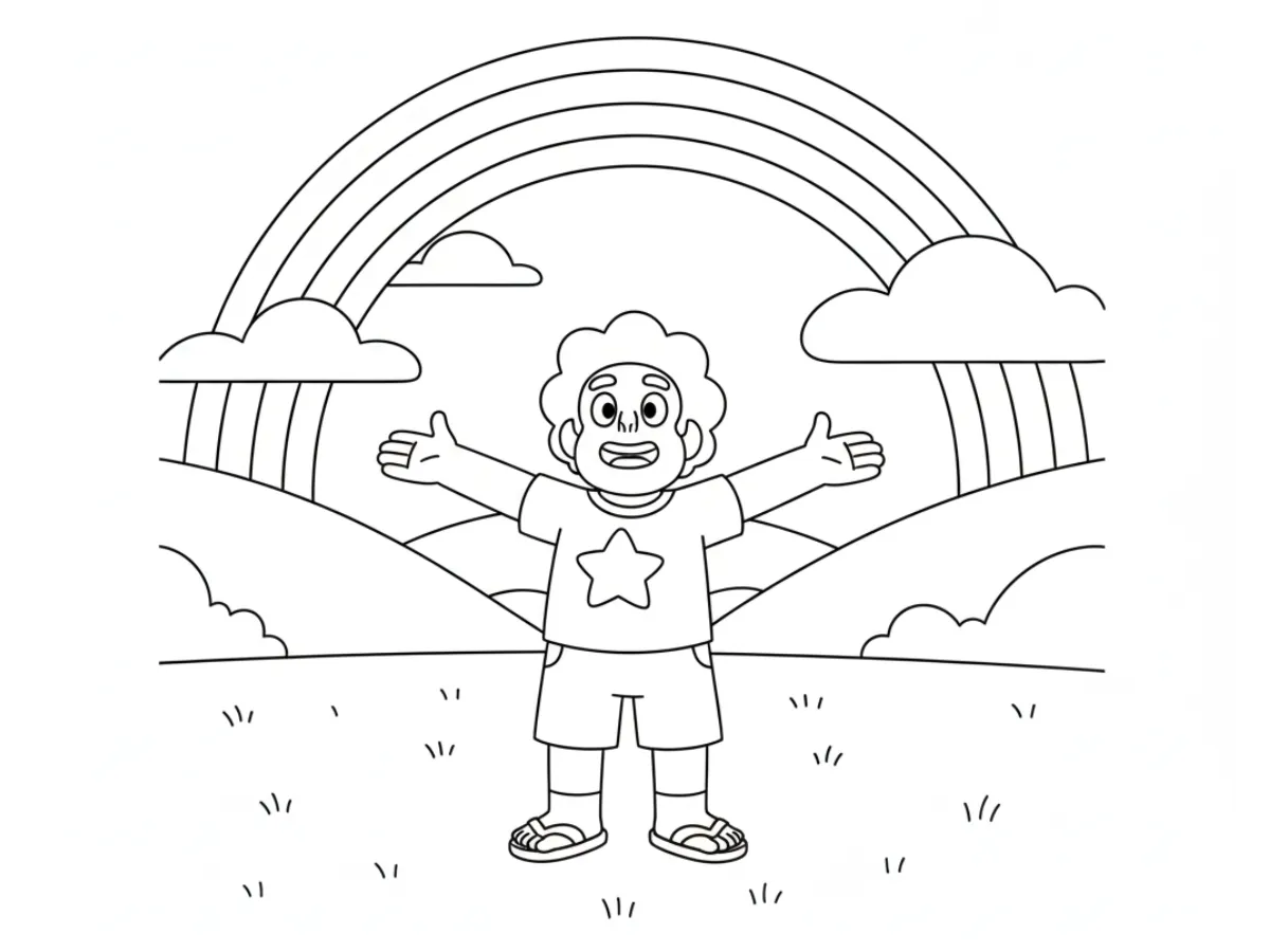 coloriage Steven Universe à imprimer gratuitement