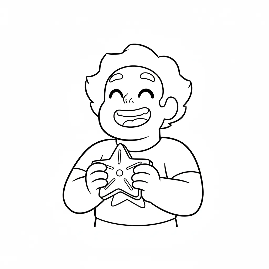 image de coloriage Steven Universe pour enfant