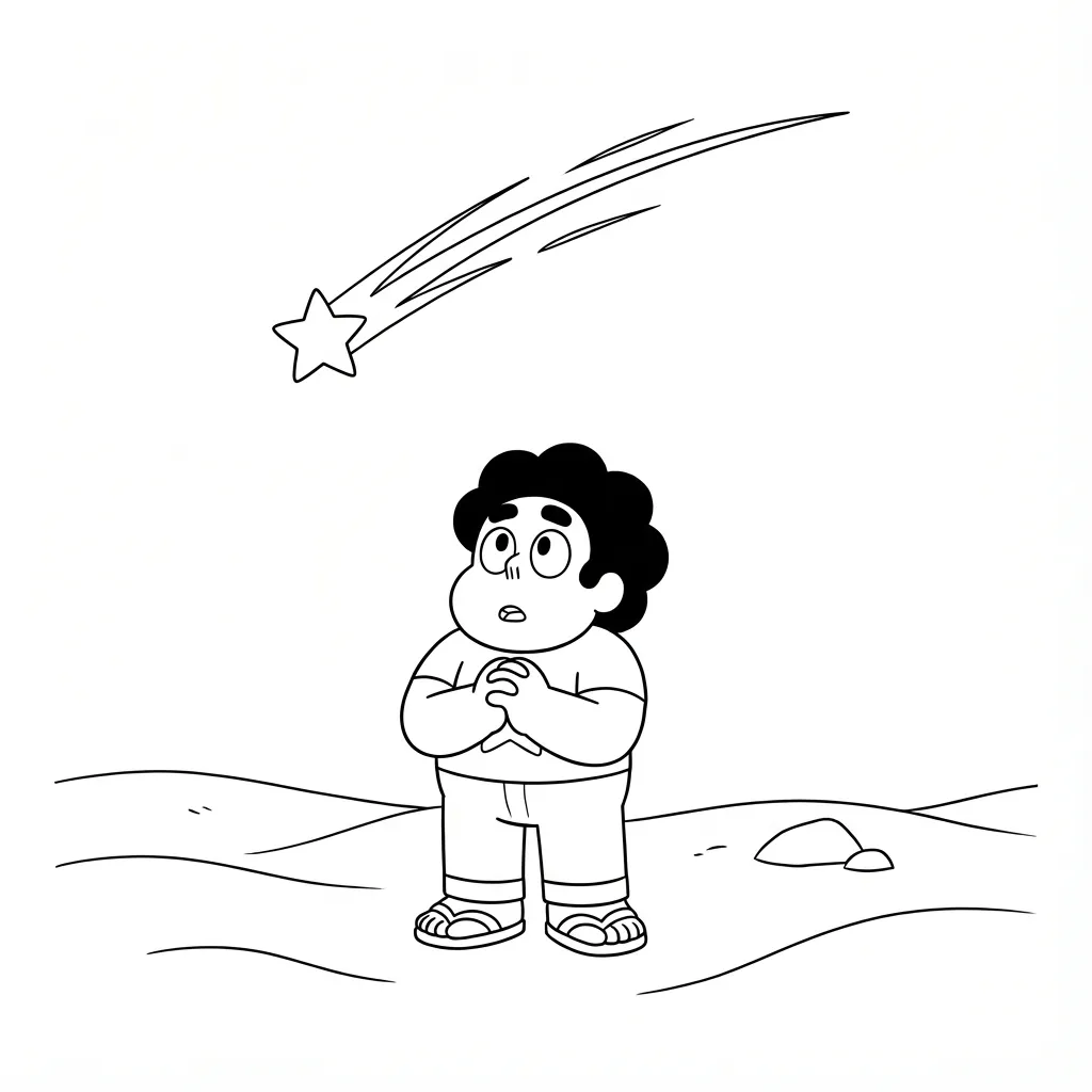 coloriage Steven Universe pour enfant de 3 ans 1