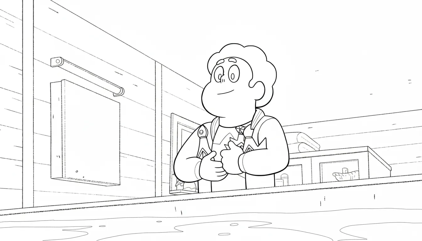 coloriage Steven Universe à imprimer pour enfant de 12 ans