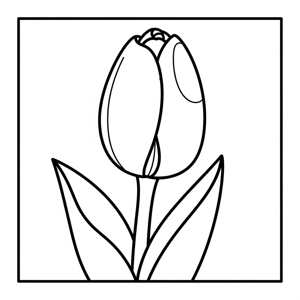 coloriage Tulipe updated a imprimer