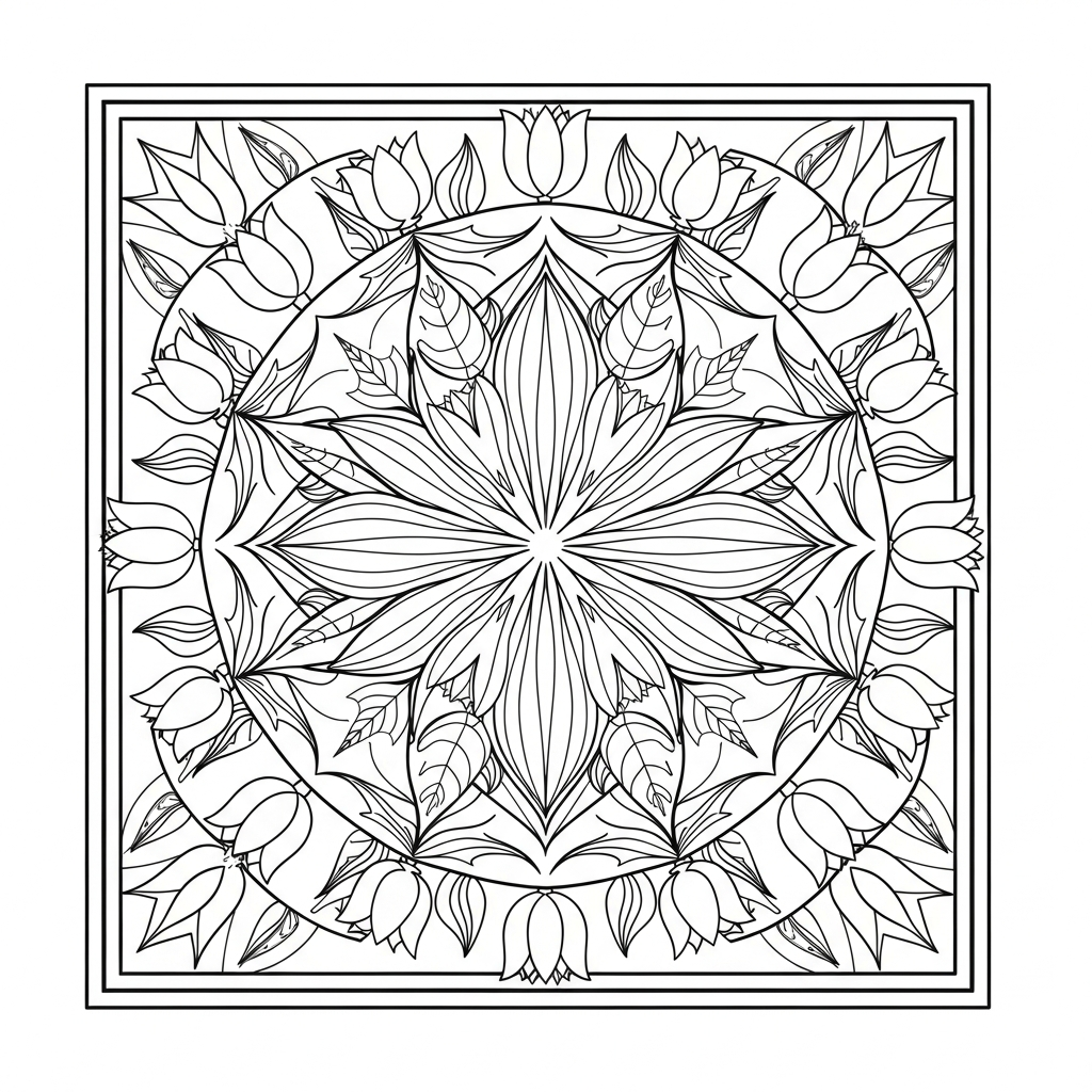 coloriage Tulipe updated et decoupage a imprimer gratuit 2