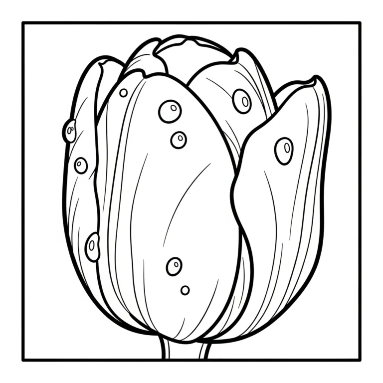 Coloriage Tulipe