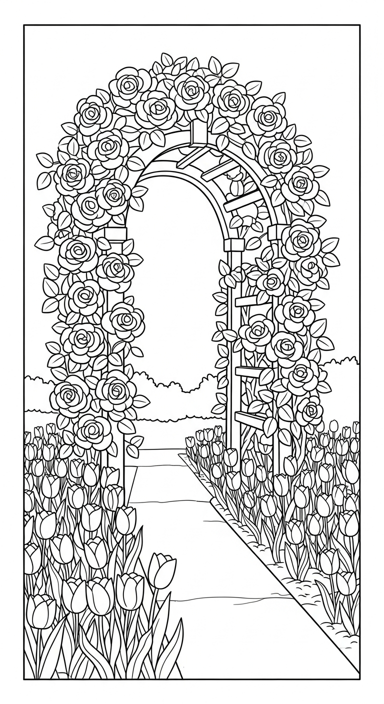 coloriage Tulipe updated et apprentissage