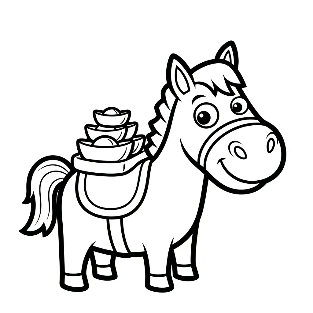 coloriage Nouvel An Chinois 2026 a imprimer gratuitement 1