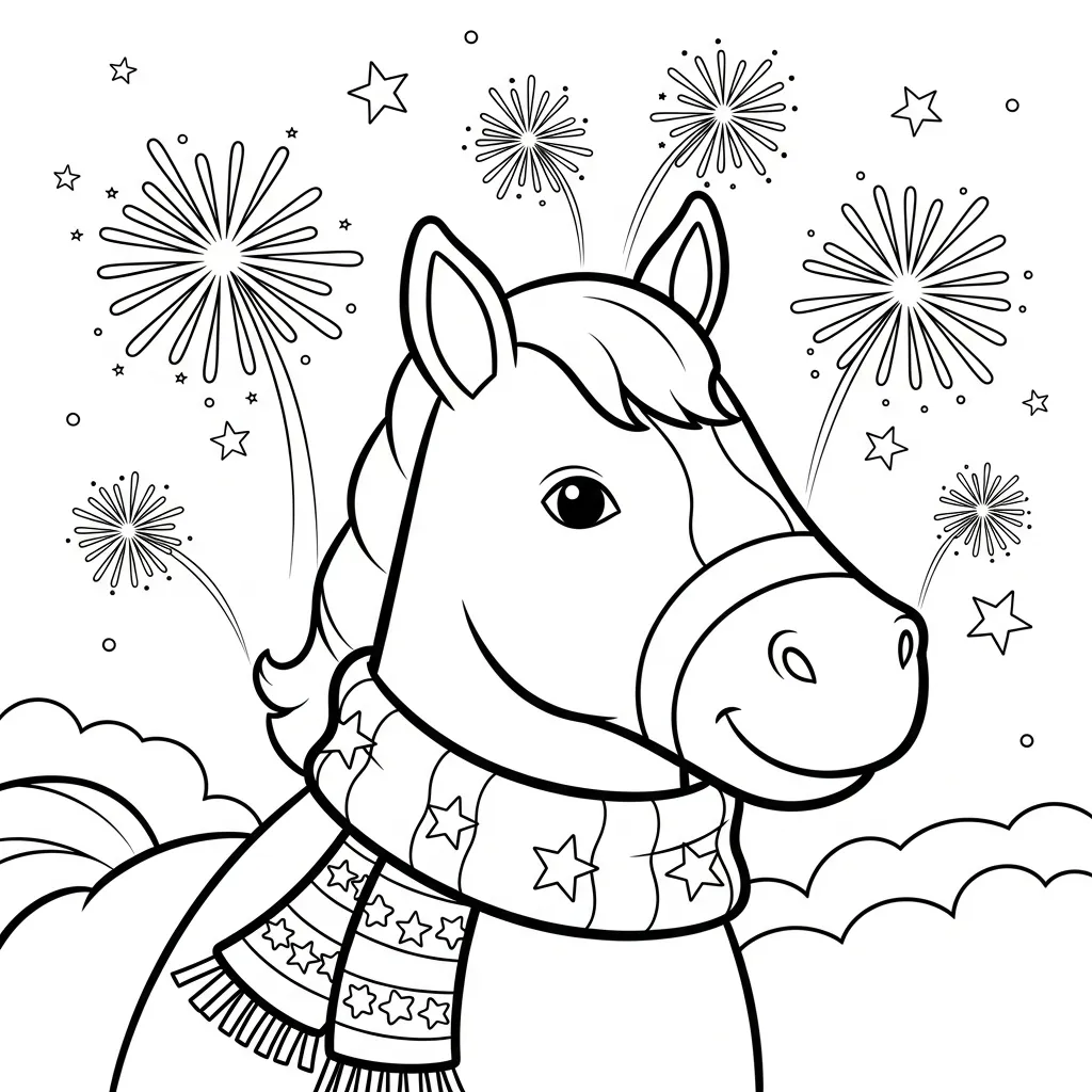 coloriage Nouvel An Chinois 2026 a dessiner et imprimer 1