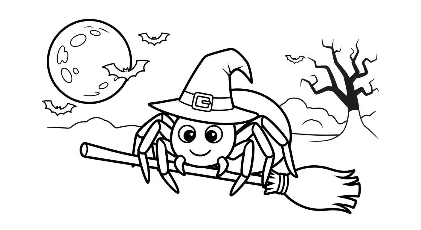 coloriage Araignée updated à imprimer gratuit