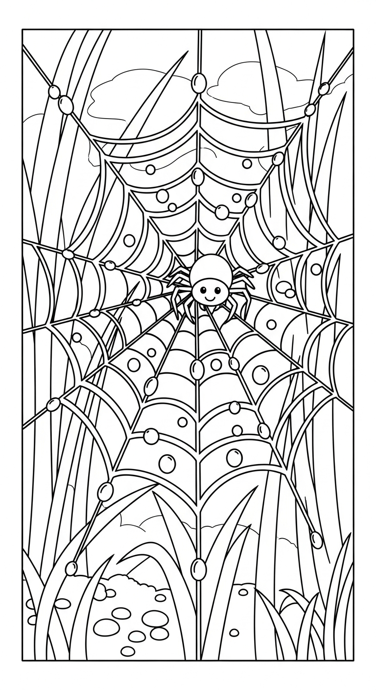 image de coloriage Araignée updated pour enfant
