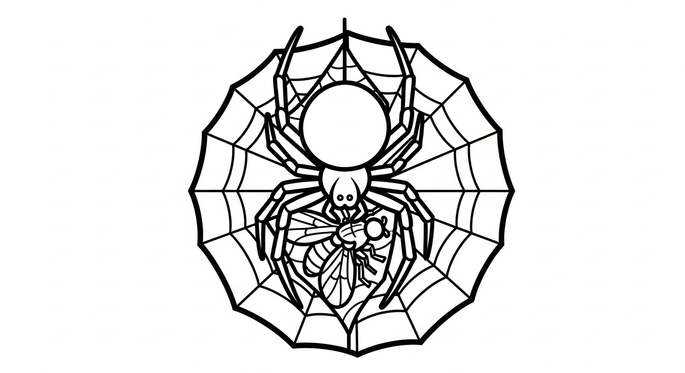 coloriage Araignée updated et apprentissage