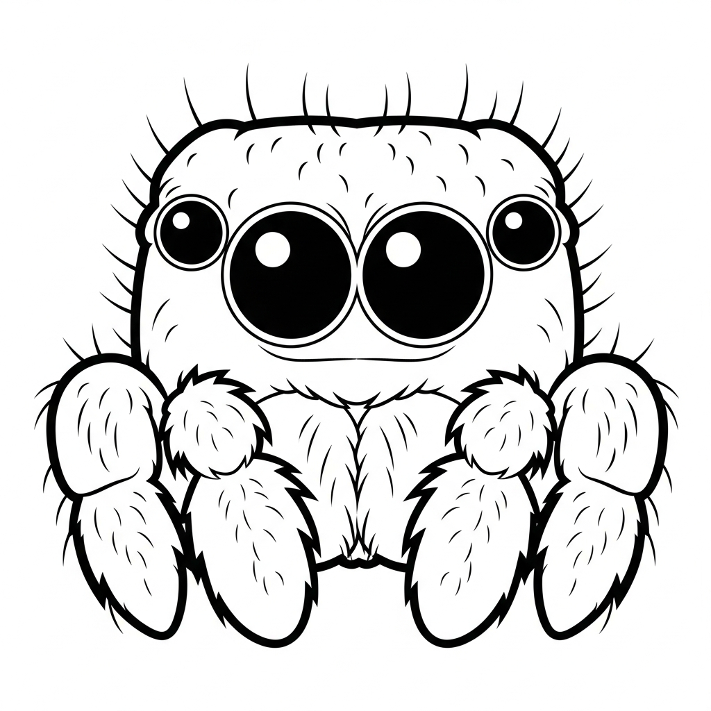 coloriage Araignée updated pour enfants à imprimer 1