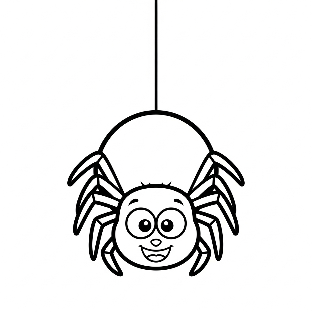 coloriage Araignée updated educatif pour enfant