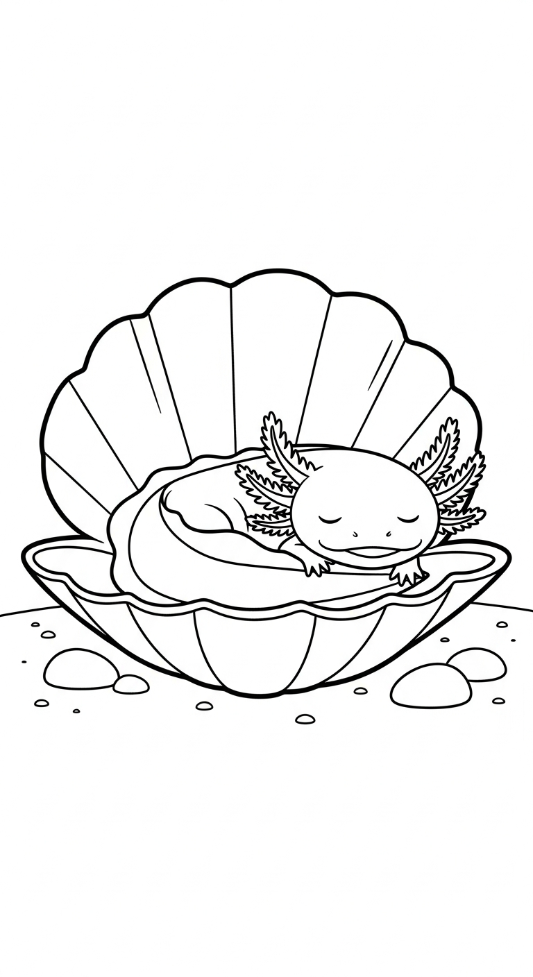 coloriage Axolotl updated et dessin a imprimer