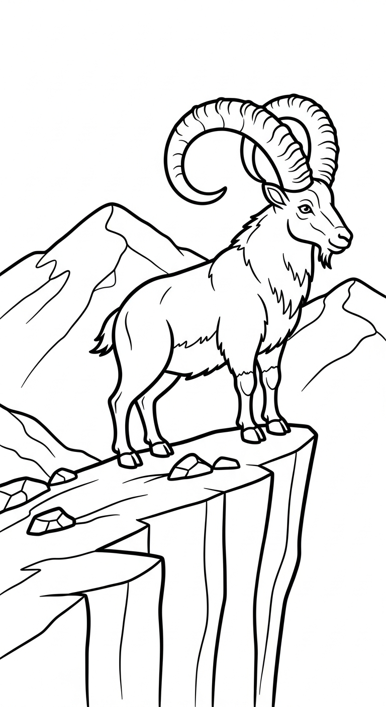 imprimer coloriage Chèvre