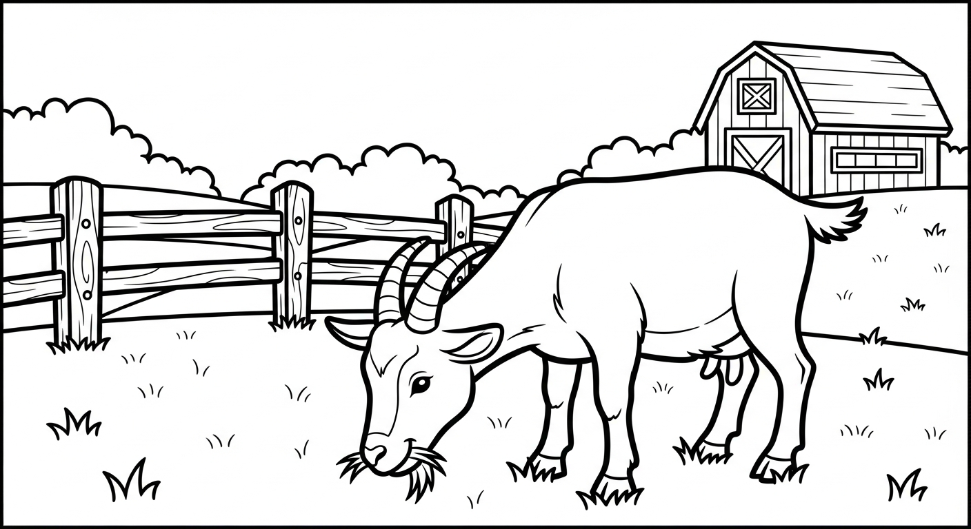 coloriage Chèvre et dessins