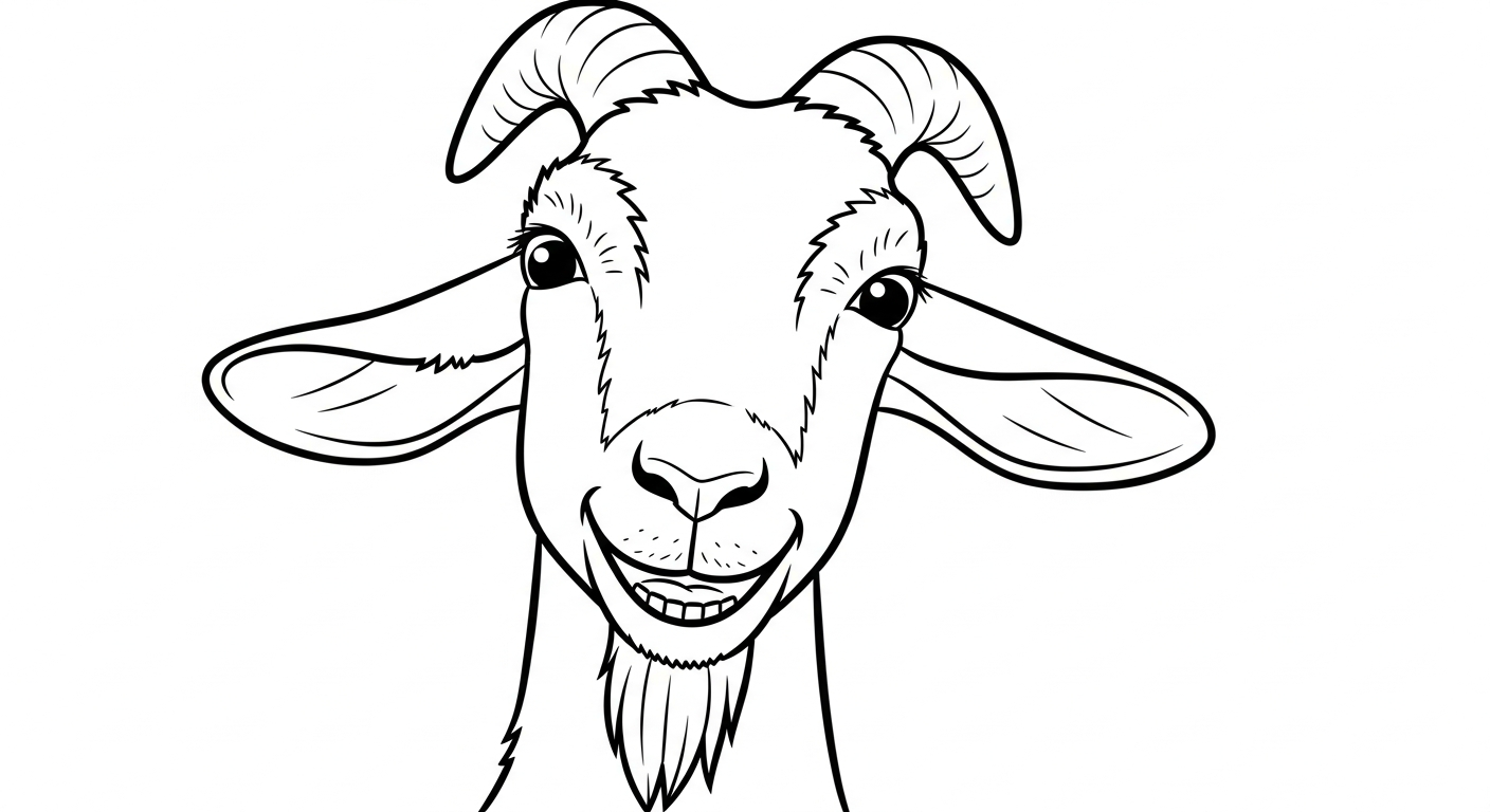 coloriage Chèvre a colorier en ligne