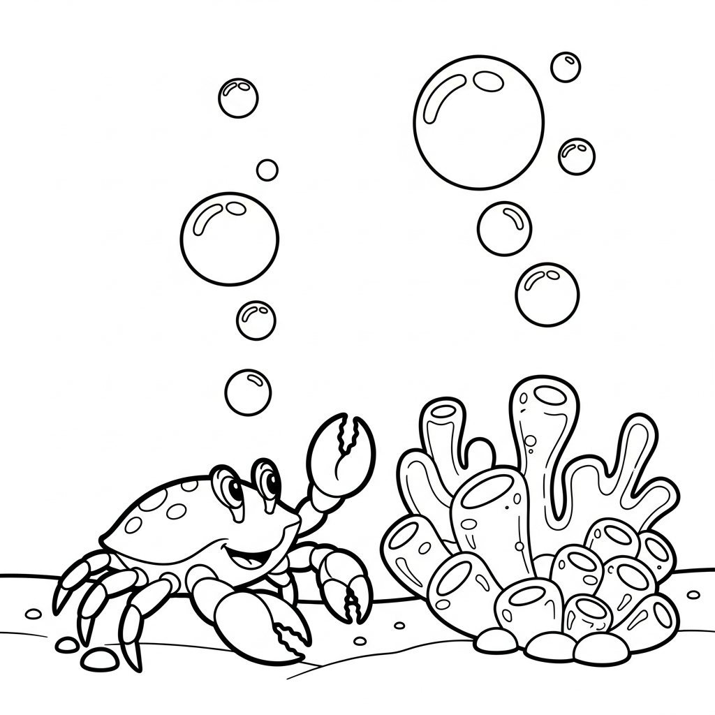 coloriage Crabe updated a imprimer gratuitement 2