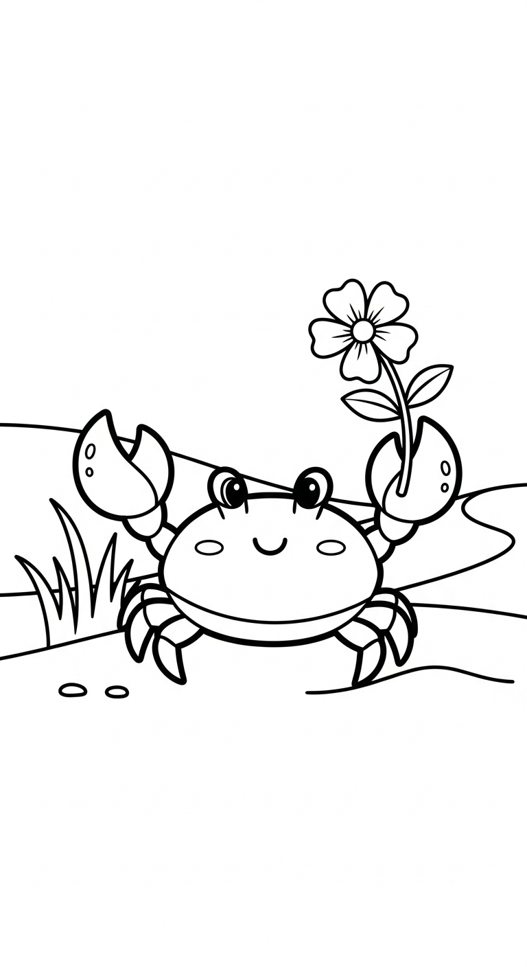 coloriage Crabe updated en ligne 2