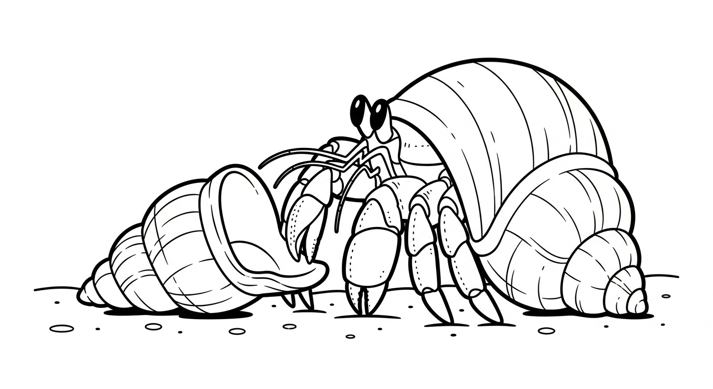 coloriage Crabe updated et apprentissage 1